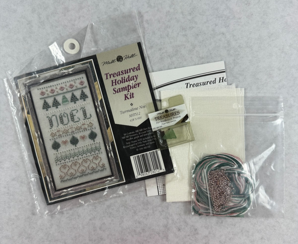 Mill Hill Turmaline Noel Holiday Sampler Kit MHIS12 Beaded Cross Stitch Open